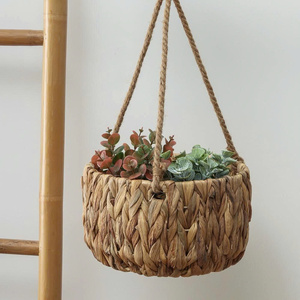 Panier suspendu de jardin en jacinthe d'eau, pot de fleurs, support pour plantes, provenant d'un fournisseur vietnamien - Product Image 1