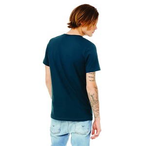 T-shirt décontracté pour homme 100% coton à manches courtes et col rond - Respirant et à séchage rapide, couleur unie, coupe classique - Product Image 1