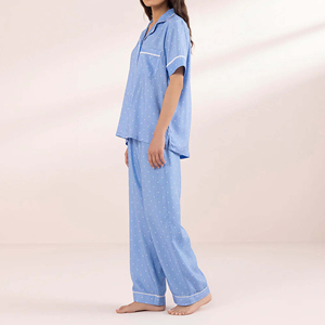 Best Price High Quality Customized <b>Women</b> Sleep Suits Wholesale Ladies Night Wear Suits Sleep Wear Sets Pajamas Clothing Suits - Product Image 4