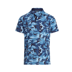 Camiseta de Manga Corta para Hombre, Estilo Casual Elegante, Antiarrugas, Lisa, Mezcla de Algodón, Tejido Jersey, 220g, Ligera, para Vacaciones de Verano - Product Image 6
