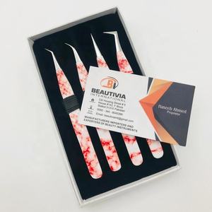 แหนบต่อขนตาสแตนเลสแบบมืออาชีพ ลายหินอ่อน แข็งแรง จับถนัดมือ ปรับแต่งได้ - Product Image 6