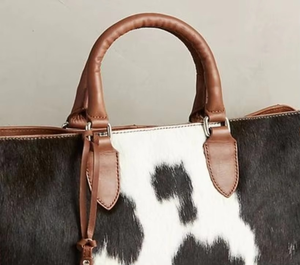 Sacs fourre-tout et sacs à bandoulière pour femmes en cuir véritable, fourrure de cheval et cuir de vachette, élégants, spacieux, classiques, personnalisés par le fabricant - Product Image 4