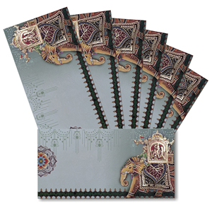 Sobres de lujo para dinero de boda, Shagun Hongbao Lai Si, paquete rojo para regalo en efectivo, de la India, sobres para dinero con lámina dorada. - Product Image 4