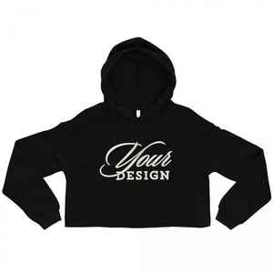 Women's <b>White</b> Cropped Pullover Hoodie <b>Long</b> <b>Sleeve</b> Graphic Print Hooded Sweatshirt Casual <b>Crop</b> <b>Top</b> - Product Image 4