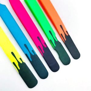 Pince à épiler en acier inoxydable à pointe incurvée, antistatique, durable, avec logo personnalisable, emballage, outils de beauté pour le maquillage et les cheveux - Product Image 3