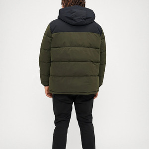 Veste matelassée pour homme, style streetwear personnalisé, col montant, fabricant de vêtements OEM, prix de gros. - Product Image 3
