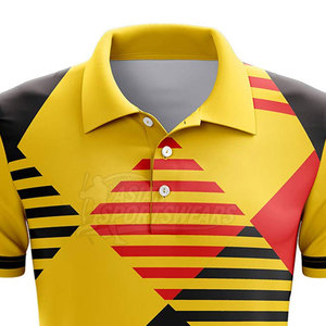 Polo-shirts pour hommes personnalisés en sublimation, impression intégrale, vente en gros - Product Image 4