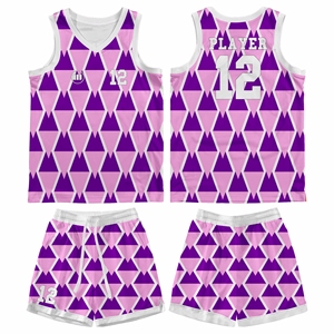 Ensemble de maillots de basket-ball personnalisés, uniforme d'équipe professionnel, vêtements de sport respirants en mesh, fabricant OEM ODM - Product Image 1