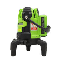 Niveau laser vert OSRAM LD, 4 points verticaux, 1 point horizontal, auto-nivelant