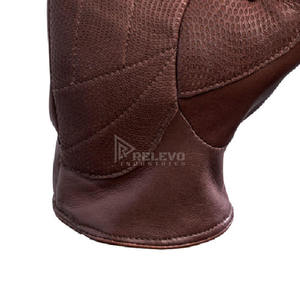 Gants en cuir personnalisés avec logo, mitaines pour femmes, équipement thermique d'hiver, protection contre le vent, cuir véritable, gants de travail en cuir tendance - Product Image 6