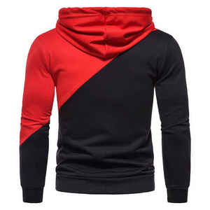 Sweat à capuche homme en polaire épais 100% coton, uni, avec double fermeture éclair, style streetwear, pour l'automne, vente en gros personnalisée - Product Image 2