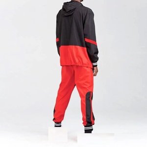 High Quality Customizable Zippered <b>Windbreaker</b> Set Mens Jogger Tracksuit in Plus Size for Summer - Product Image 2