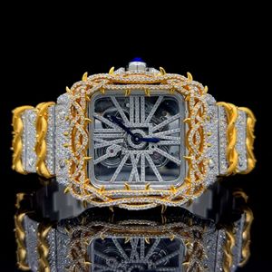 Reloj de Alta Calidad Personalizado con Diamantes Cultivados en Laboratorio, Estilo Hip Hop, Regalo para Hombre - Product Image 3