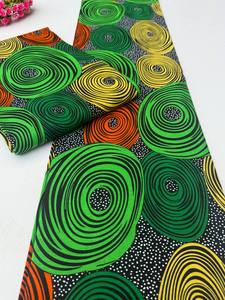 African Wax Printed Cotton Fabric Freetown Premium Quality for Stylish Dresses Traditional Outfits and Home Decoration - Product Image 3
