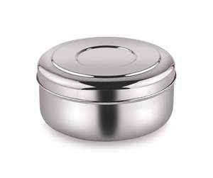 Recipiente Redondo Hermético de Acero Inoxidable Ecológico para Almacenamiento de Alimentos con Tapa Segura para Uso en la Cocina, Apto para Contacto con Alimentos - Product Image 2