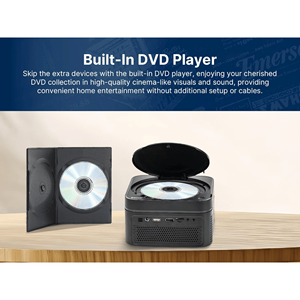 Proiettore LCD da 120 Pollici per Home Theater con Lettore DVD Integrato - Product Image 5