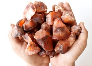 Natural Healing Decoration Carnelian <b>Raw</b> Rough Rocks Crushed Bulk <b>Crystal</b> Chunks Carved Antique Imitation Stone Gravel USA - Product Image 3
