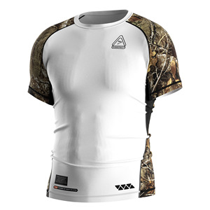 Men's Neon Green Long Sleeve Compression Shirt Quick Dry Slim Fit Sporty O-Neck Base <b>Layer</b> Training <b>Top</b> 320g Jersey - Product Image 5