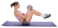 ALLWINWIN PLB01 Ballon de Pilates - Ballon d'exercice lisse pour le renforcement du tronc et la gym