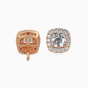 Pendientes Colgantes de Diamantes Cultivados en Laboratorio con Corte Brillante de 2.0 Quilates Cada Uno, Diseño de Última Moda, Oro Sólido de 14K, Certificados por IGI, para Fiesta de Compromiso - Product Image 4