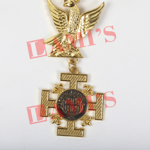 Collarette de haute qualité pour Grands Officiers de la Croix Rouge de Constantine, bijou de régalia maçonnique pour uniforme - Product Image 5