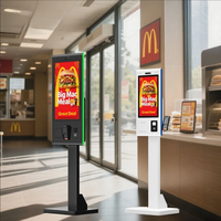 Kiosque à écran tactile de 21,5 pouces, borne de paiement automatique, imprimante de kiosque, borne de commande en libre-service pour KFC/Restaurant