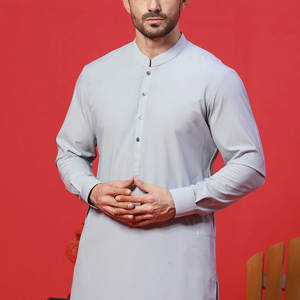 Costume Shalwar Kameez pakistanais personnalisé pour homme, élégant, en coton, pour l'hiver et l'été, vêtements ethniques de haute qualité, Bandhgala - Product Image 3