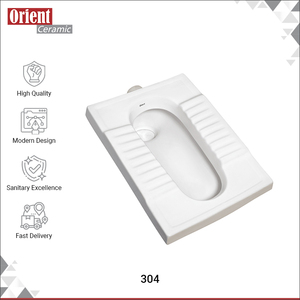 Meilleure Qualité, Dernier Design, Cuvettes de Toilettes à la Turque en Céramique Blanche, Faciles à Nettoyer, Résistantes aux Taches, Durables, pour Salle de Bain Domestique - Product Image 2