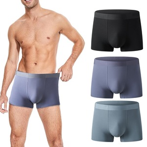 Ready Ship Men's Mid-Rise <b>Boxer</b> Briefs Quick Dry 4-way Stretch Fabric <b>Custom</b> Packaging Breathable Underwear Garment Waist Logo - Product Image 3