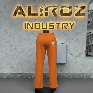 Pantalons de survêtement pour hommes, personnalisez votre propre logo, coupe droite, prix de gros, fabrication professionnelle - Product Image 4