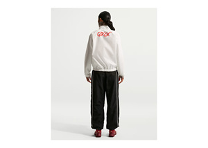 Veste de survêtement 2-en-1 pour femme, blanche, coupe-vent, écologique, à manches longues, col roulé, fermeture éclair frontale, design sportif, légère, unie, pour l'automne - Product Image 3