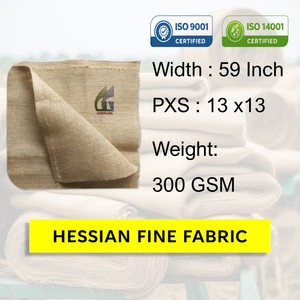 Rollo de tela fina de yute de 59 pulgadas de ancho, 100% fibras naturales de yute, material de lona tejida, venta al por mayor Goodman Global Bangladesh - Product Image 2