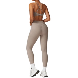 Activewear Sports Easy wear Tight Fitting Sports <b>Athletic</b> Clothes and Yoga Wear Gym Fitness Top Casual Fitness Trousers Suit - Product Image 3