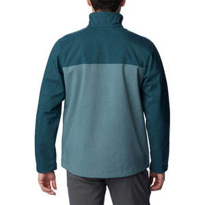Wholesale Custom 3 Layer Softshell <b>Jacket</b> for <b>Men</b> Zip Chest Pocket Feature in Water Repellent <b>Nylon</b> Fabric - Built for Fishing a - Product Image 2