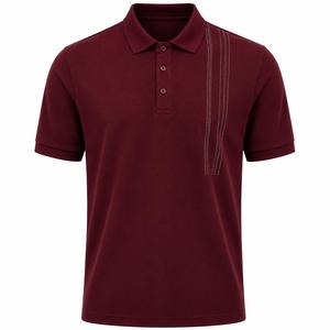 Polo de Manga Corta para Hombre, Color Personalizado, Tejido Piqué, Informal, Transpirable, Diseño de Color Sólido, MOQ Bajo - Product Image 1