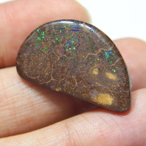 Ópalo de Boulder Australiano Cabujón Sólido, Ópalo Natural Suelto de Boulder Australiano, Piedra de Ópalo Verde Fuego para Fabricación de Joyas, Gema - Product Image 1