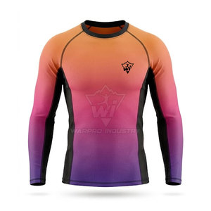 Haut de compression léger à manches longues pour homme, anti-UV, avec tissu extensible et anti-humidité - Product Image 2