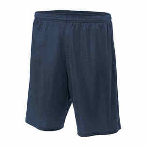 Custom Logo Men's High Quality Double <b>Layer</b> Polyester Gym Mesh Shorts <b>Mid</b> Waist Elastic Waist Breathable Heat-Transfer Printed - Product Image 6