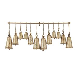 Campana de Metal Dorada de Diseño Moderno, Ecológica, Hecha a Mano, Personalizable en Tamaño y Forma, Decoración Navideña de Alta Calidad - Product Image 2