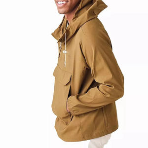 Veste anorak décontractée imperméable à capuche pour homme, avec logo personnalisé imprimé sur le devant, coupe-vent, très vendue - Product Image 5
