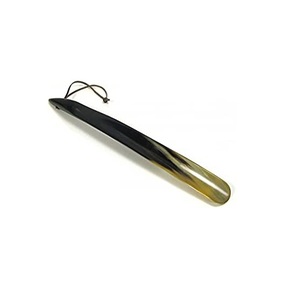 Chausse-pied en cuir de buffle naturel à long manche, avec attache en cuir, le plus vendu, chausse-pied solide en cuir de buffle pour une meilleure vente - Product Image 3