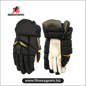JUST FITNESS GEARS Gants de hockey sur glace en nylon robuste P92 Blade, paume noire, légers, imperméables, offrant une protection pour la glace épaisse - Product Image 6