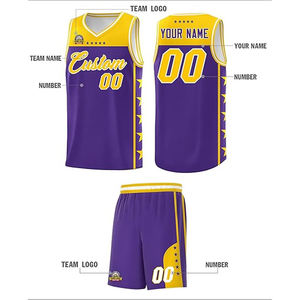 Uniforme de Baloncesto Personalizado, Pantalones Cortos, Logotipo del Equipo, Nombre, Número, Sublimación, Impresión 3D, Bordado, 100% Poliéster, Unisex - Product Image 3