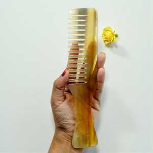Handcrafted Natural Horn <b>Wide</b> Tooth <b>Comb</b>: Detangling, Anti-Static | Valentine’s Gift for Her | Pocket <b>Comb</b> with 12cm - Product Image 5