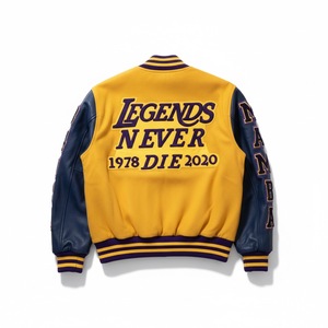 Veste universitaire pour homme en laine, col montant, broderie personnalisée, style anime, hiver, hip hop, veste anime pour homme - Product Image 2