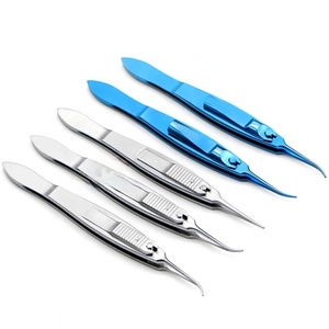 Ophthalmic Strabismus <b>Muscle</b> Forceps Manual Steel Tweezers Curved Surgical Instrument for Eye Surgery - Product Image 1