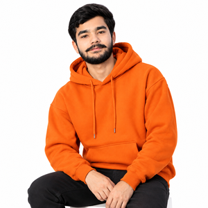 Hoodies personnalisés pour hommes, coupe ample, logo brodé, marque de vêtements indépendante, hoodies sur mesure. - Product Image 5