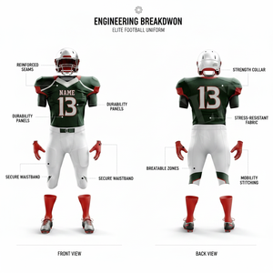 Sportswear Outdoor Customized Unique Design Sublimation All Season American Football Uniforms Breathable High Quality Uniforms - Product Image 2