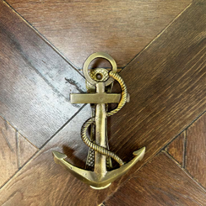 Anchor <b>Door</b> <b>Knocker</b> Pure Brass <b>Front</b> <b>Door</b> Ornament Gift For Handmade <b>Door</b> <b>Knockers</b> - Product Image 1