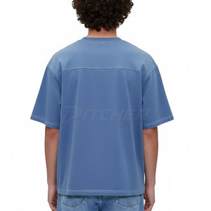 เสื้อยืดโอเวอร์ไซส์ผู้ชายสไตล์ใหม่ทรงหลวมแฟชั่นทันสมัยสวมใส่สบายน้ำหนักเบาเหมาะสำหรับใส่ทุกวัน - Product Image 2